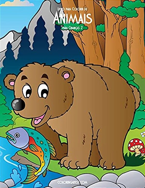 Livro Para Colorir De Animais Para Crianças 2-..
