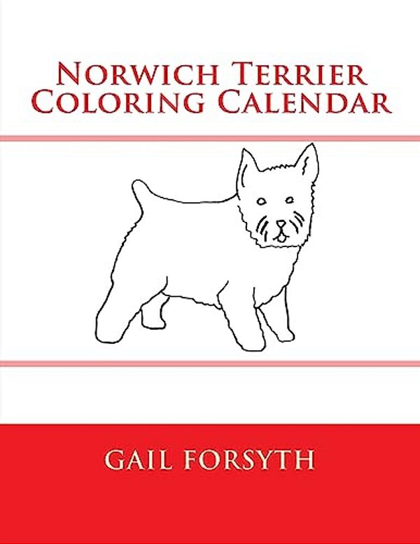Norwich Terrier Coloring Calendar-..