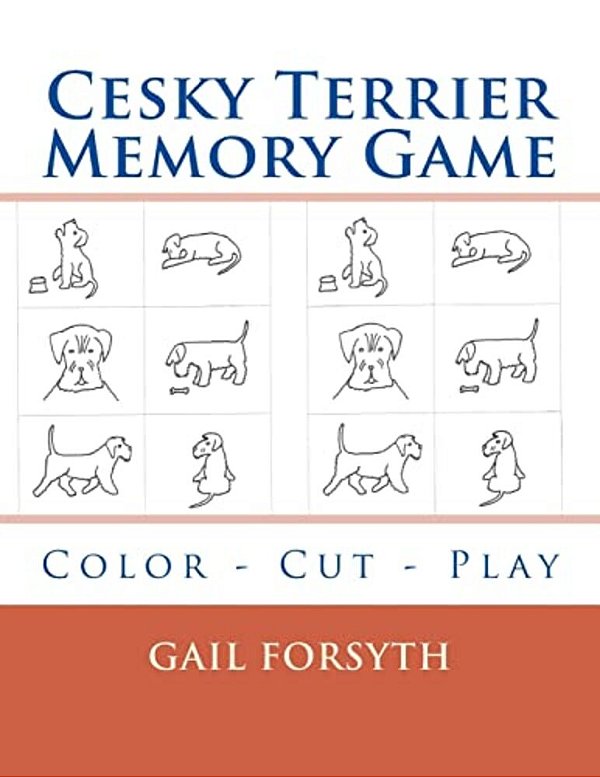Cesky Terrier Memory Game: Color - Cut - Play-..