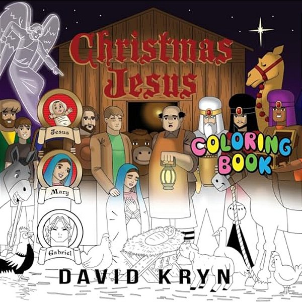 Christmas Jesus Coloring Book-..