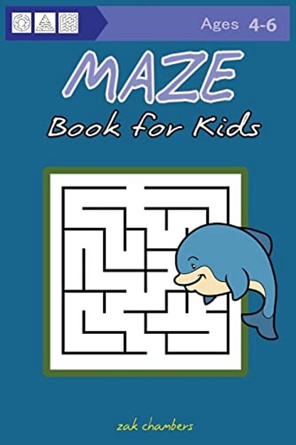 Maze Book For Kids Ages 4-6-..
