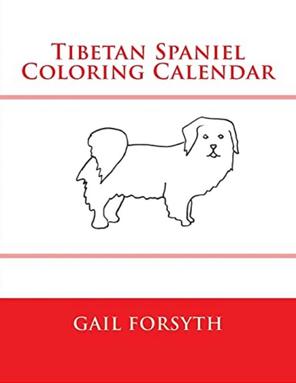 Tibetan Spaniel Coloring Calendar-..