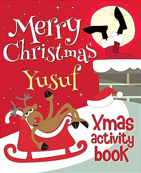 Merry Christmas Yusuf - Xmas Activity Book: (Personalized Children's Activity Book)-..