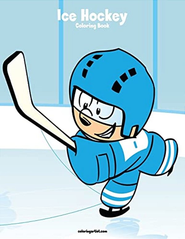 Ice Hockey Coloring Book 1-..