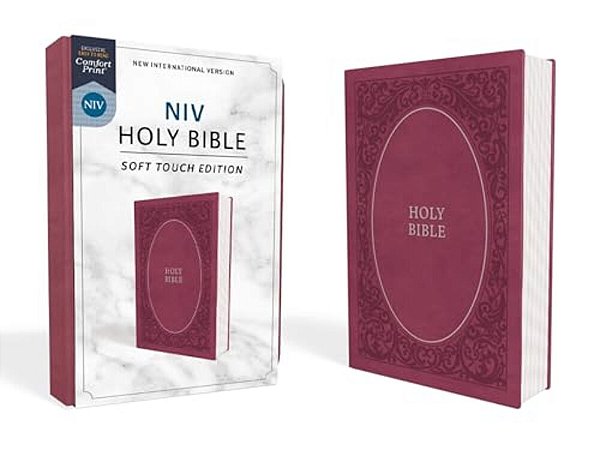 Niv, Holy Bible, Soft Touch Edition, Imitation Leather, Pink, Comfort Print-..
