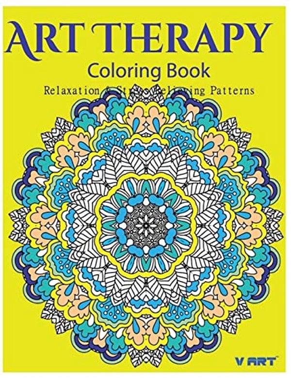 Art Therapy Coloring Book: Art Therapy Coloring Books For Adults: Stress Relieving Patterns-..
