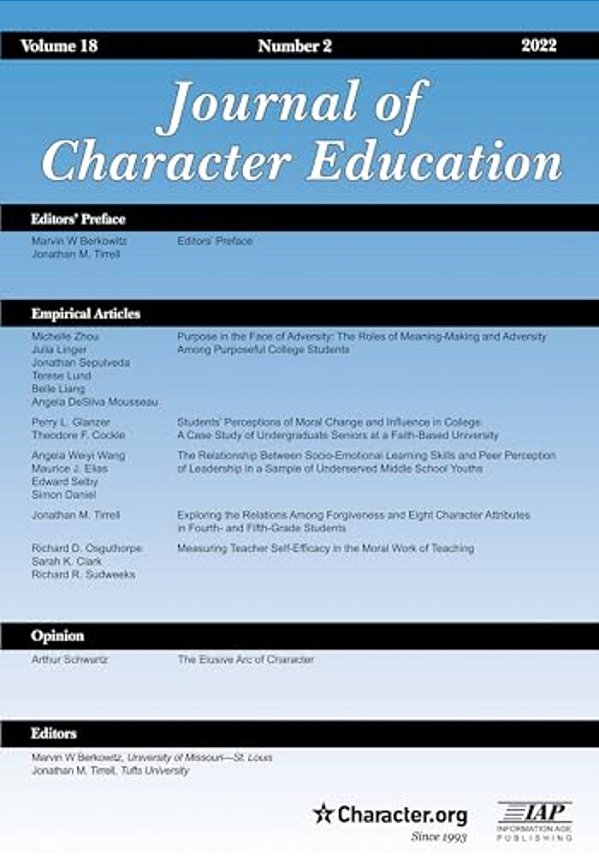 Journal Of Character Education Vol 18 Issue 2-..