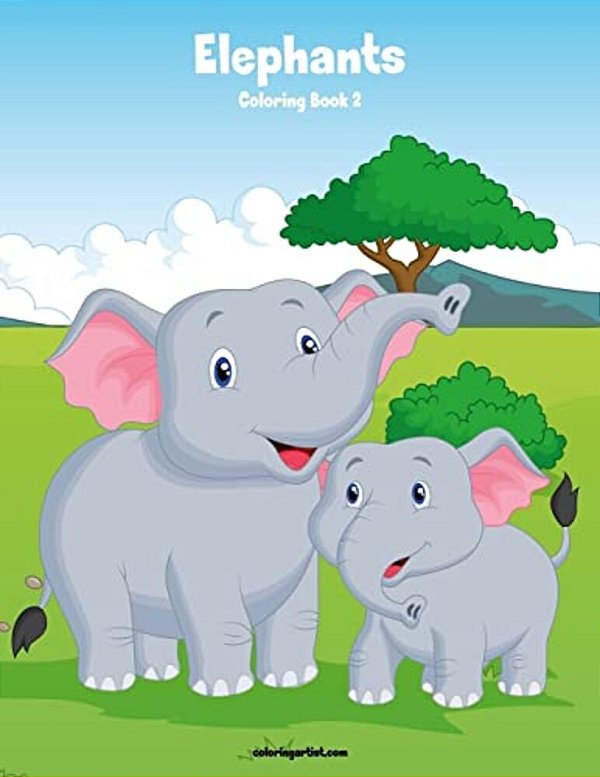 Elephants Coloring Book 2-..