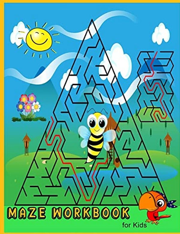 Maze Workbook For Kids: Activity Book For Children Age 4-8, Game Book-..