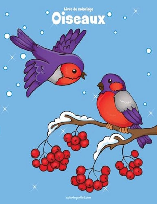 Livre De Coloriage Oiseaux 1, 2 & 3-..