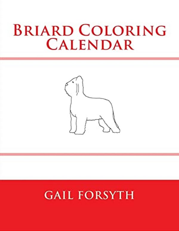 Briard Coloring Calendar-..