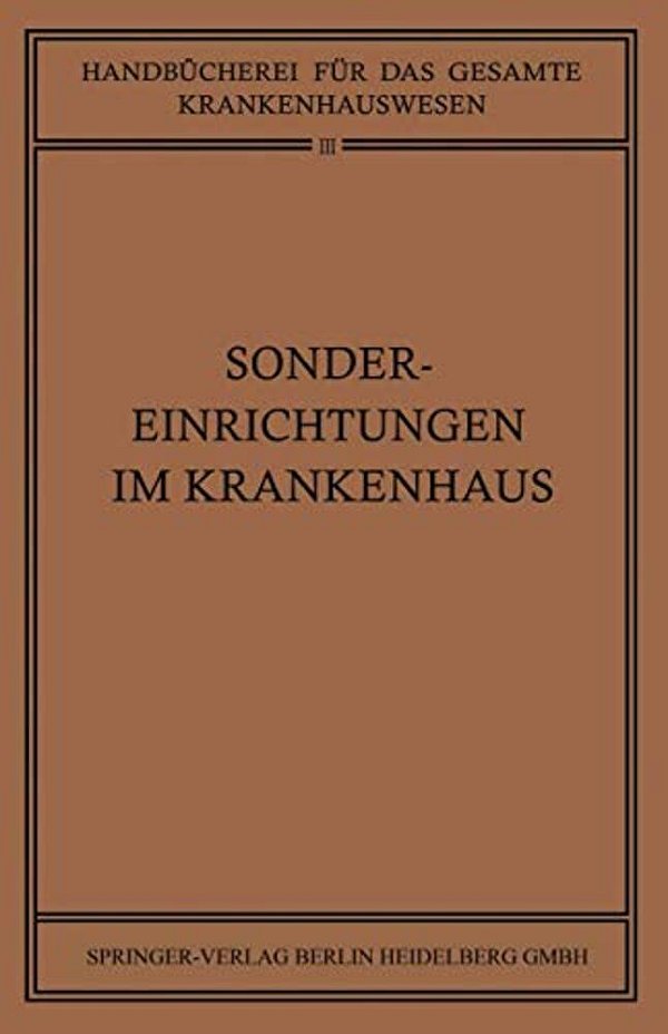 Sondereinrichtungen Im Krankenhaus-..