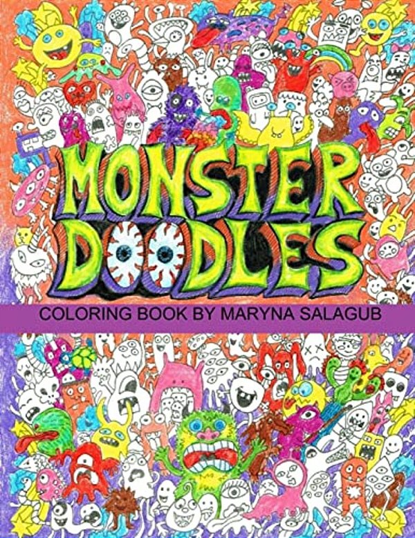 Doodle Monsters Coloring Book-..