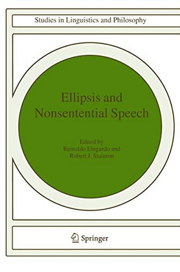 Ellipsis And Nonsentential Speech-..