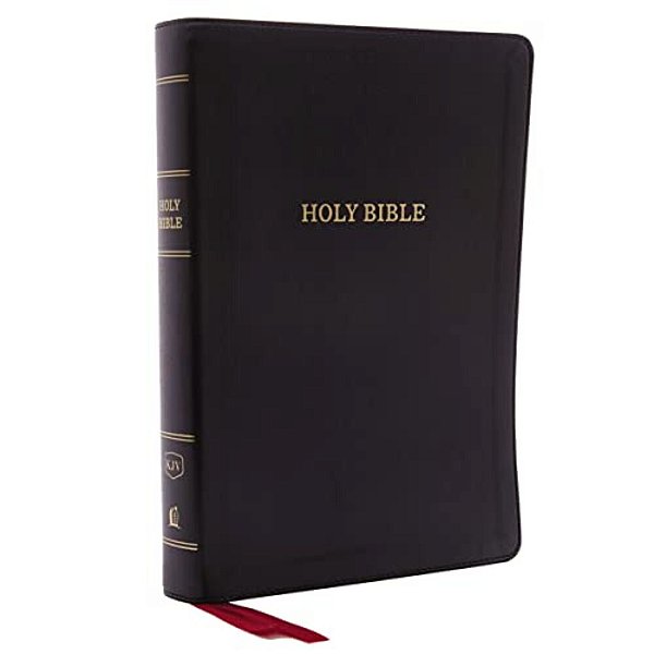 Kjv, Deluxe Reference Bible, Giant Print, Imitation Leather, Black, Red Letter Edition-..