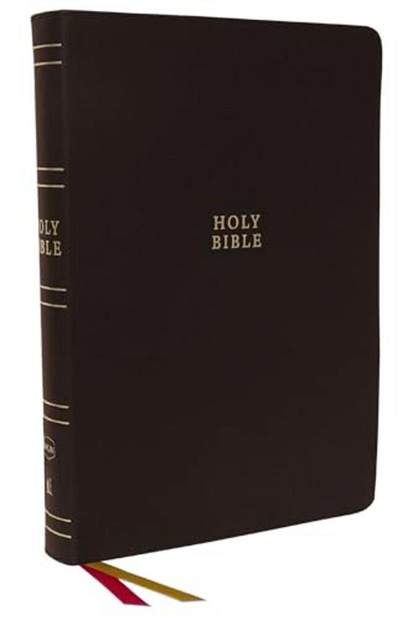 Nkjv Holy Bible, Super Giant Print Reference Bible, Brown Bonded Leather, 43,000 Cross References, Red Letter, Comfort Print: New King James Version-..