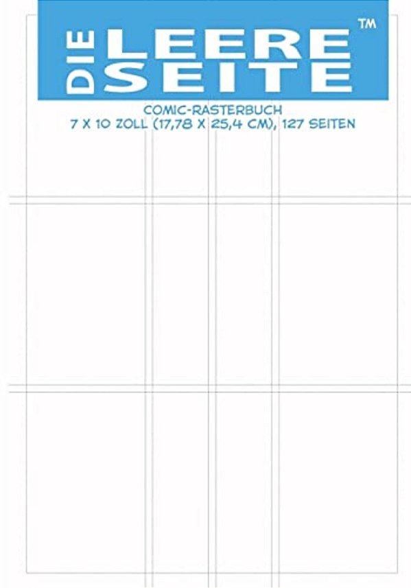 Die Leere Seite: Comic-Rasterbuch 7 X 10 Zoll (17,78 X 25,4 Cm), 127 Seiten-..