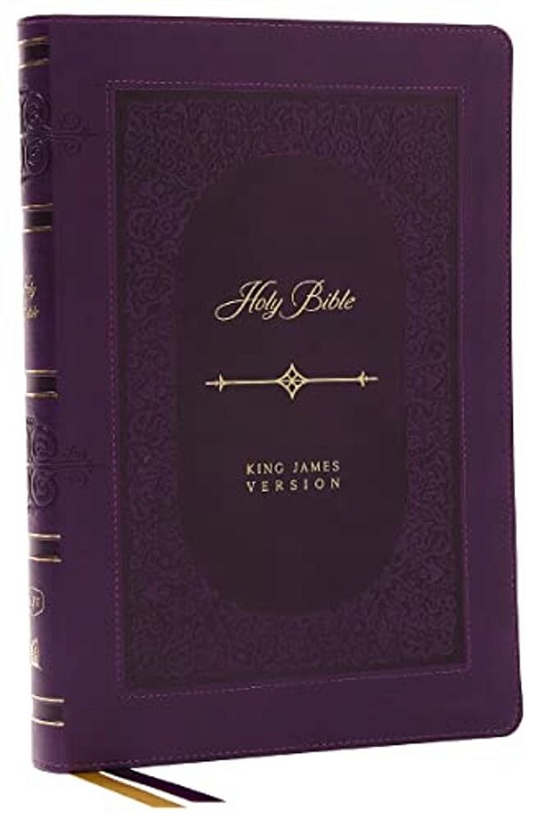 Kjv Holy Bible: Giant Print Thinline Bible, Purple Leathersoft, Red Letter, Comfort Print: King James Version (Vintage Series)-..