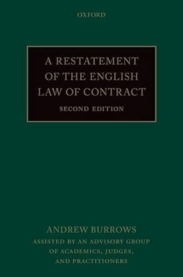 Restatement Of The English Law Of Contract-..