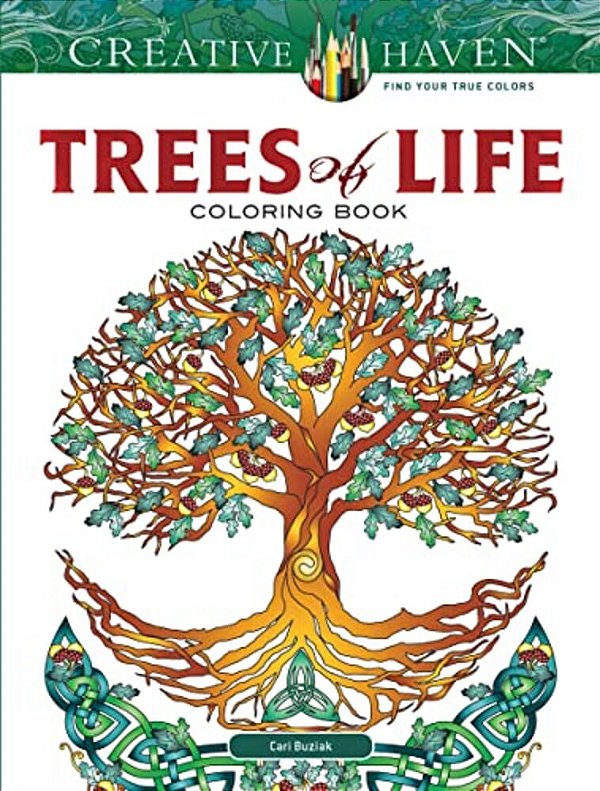 Creative Haven Trees Of Life Coloring Book-..