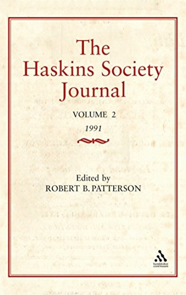 Haskins Society Journal Studies In Medieval History-..