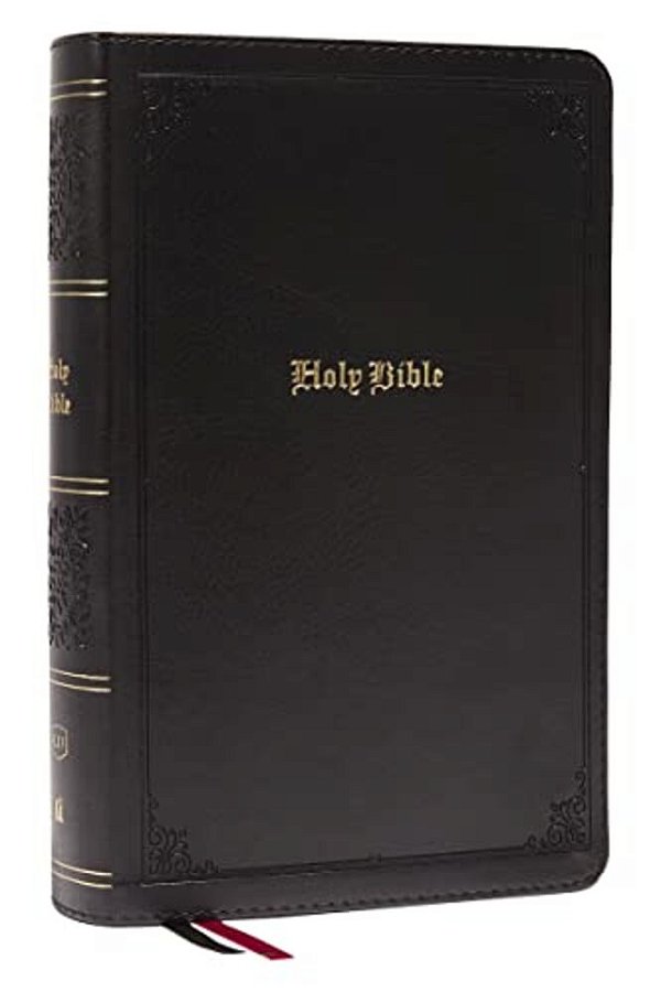 Kjv Holy Bible: Large Print Single-Column With 43,000 End-Of-verse Cross References, Black Leathersoft, Personal Size, Red Letter, Comfort Print: King-..