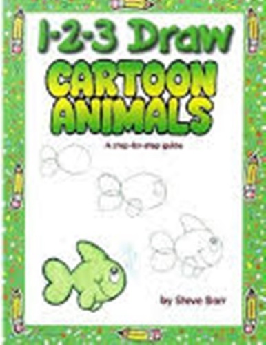 1 2 3 Draw Cartoon Animals-..