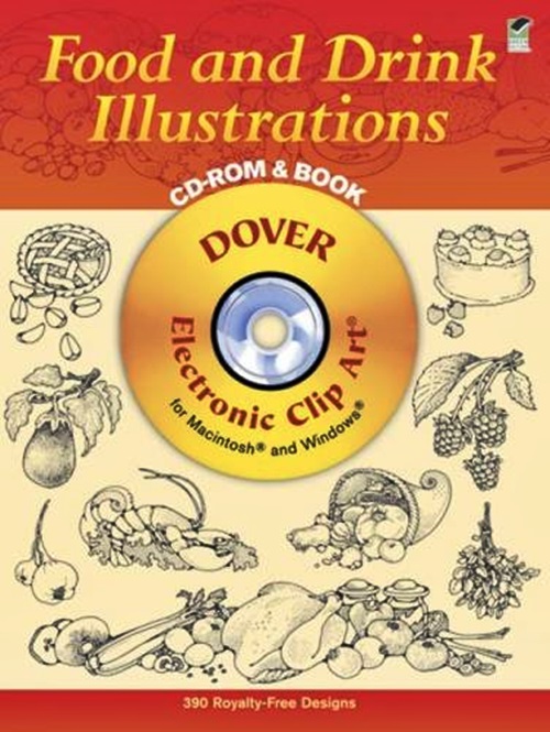 Food And Drink Illustrations CD-ROM And Book-..