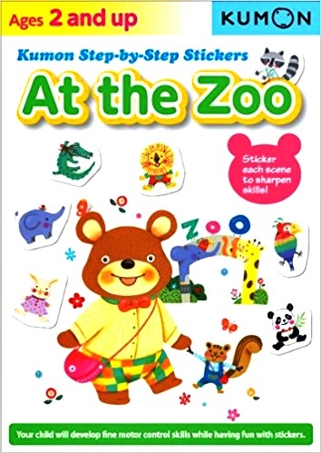 At The Zoo - Kumon Step-By-step Stickers - Ages 2 And Up-..