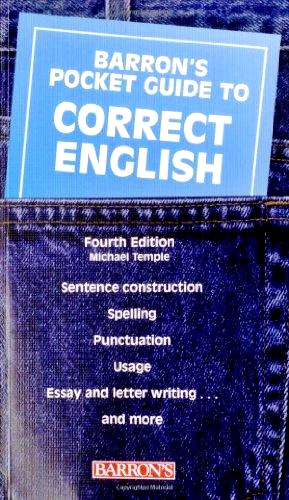 Barron's Pocket Guide To Correct English - Fourth Edition-..