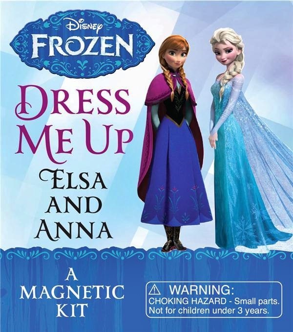 Frozen - Dress Me Up Elsa And Anna - A Magnetic Kit-..
