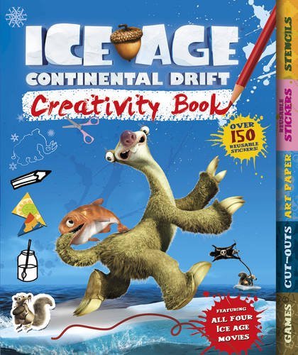 Ice Age Continental Drift Creativity Book - Fun-Filled Activity Book - Over 150 Reusable Stickers-..