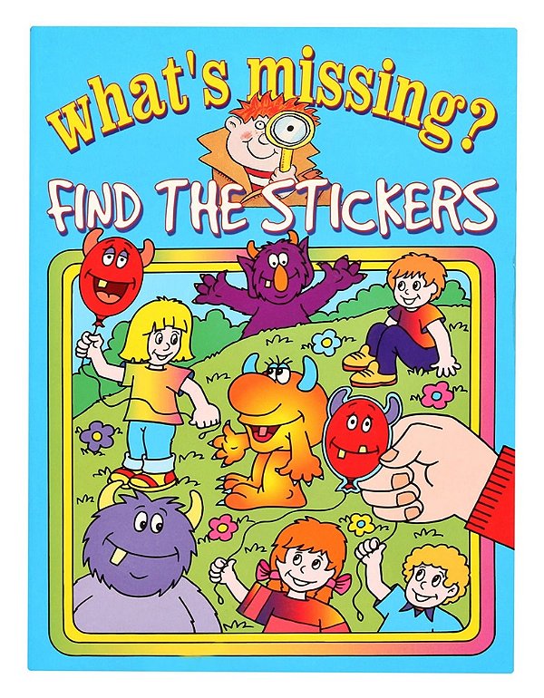 What's Missing? Find The Stickers - Blue Stickers-..