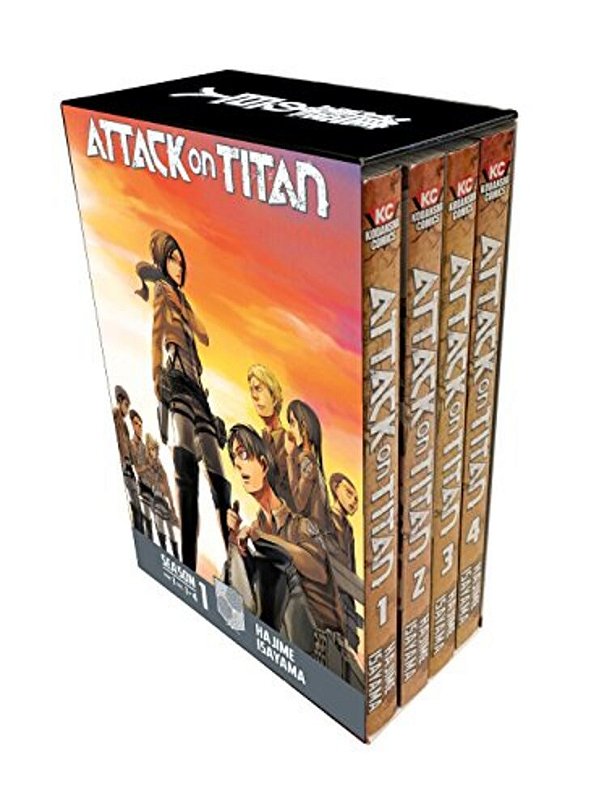 Attack On Titan Season 1 Part 1 Manga Box Set-..