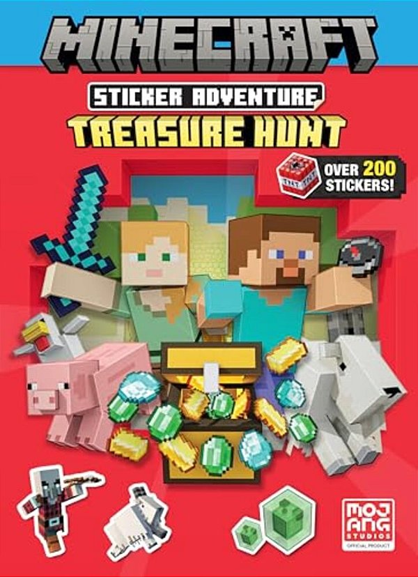 Minecraft Sticker Adventure: Treasure Hunt (Minecraft)-..