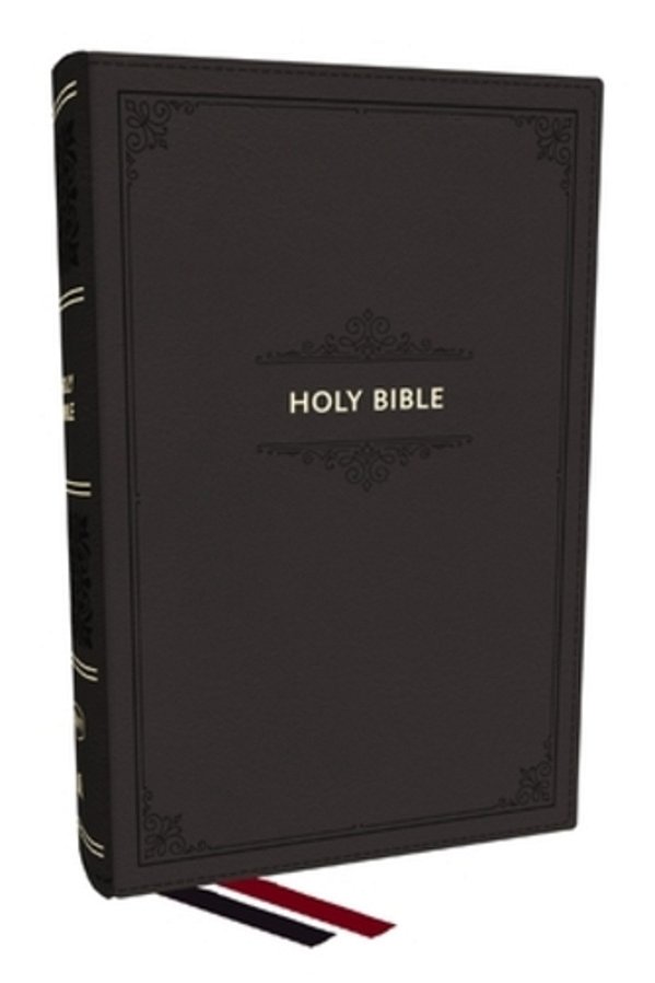 Kjv Personal Size Large Print End-Of-verse Reference Bible, Black Leathersoft, Red Letter, Comfort Print-..