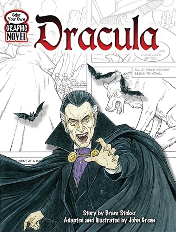 Color Your Own Graphic Novel: Dracula-..