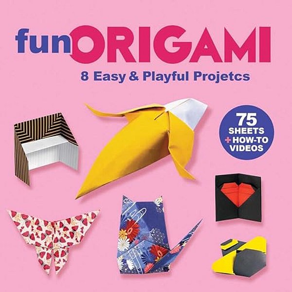 Fun Origami: 8 Easy & Playful Projects With 75 Sheets Of Origami Paper + How-To Videos-..
