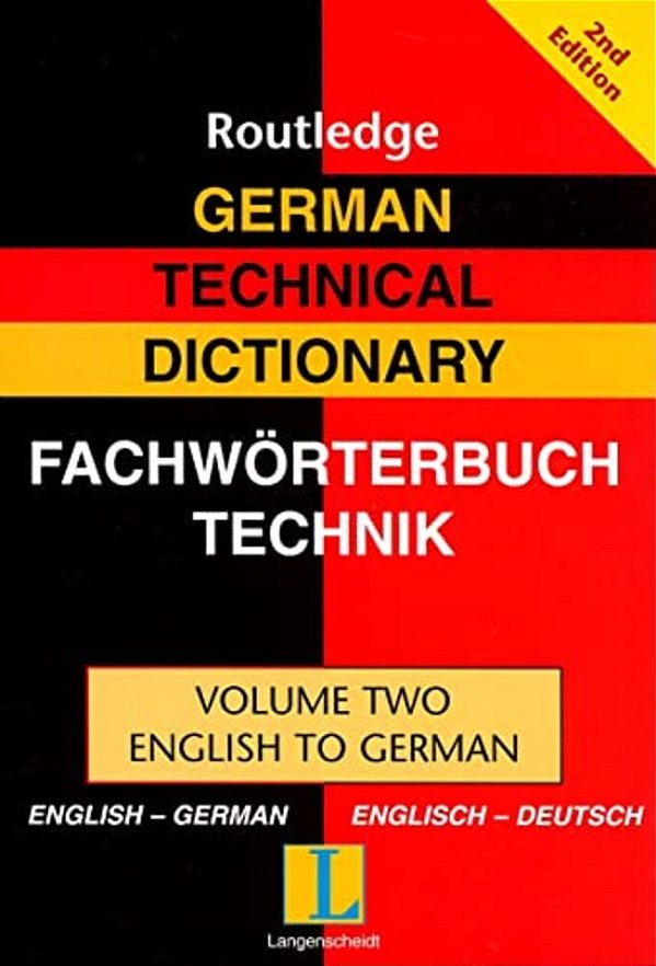 German Technical Dictionary (Volume 2)-..