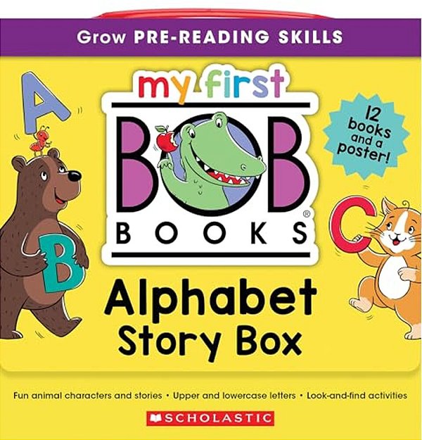 My First Bob Books - Alphabet Story Box Phonics, Letter Sounds, Ages 3 And Up, Pre-k (Reading Readiness)-..
