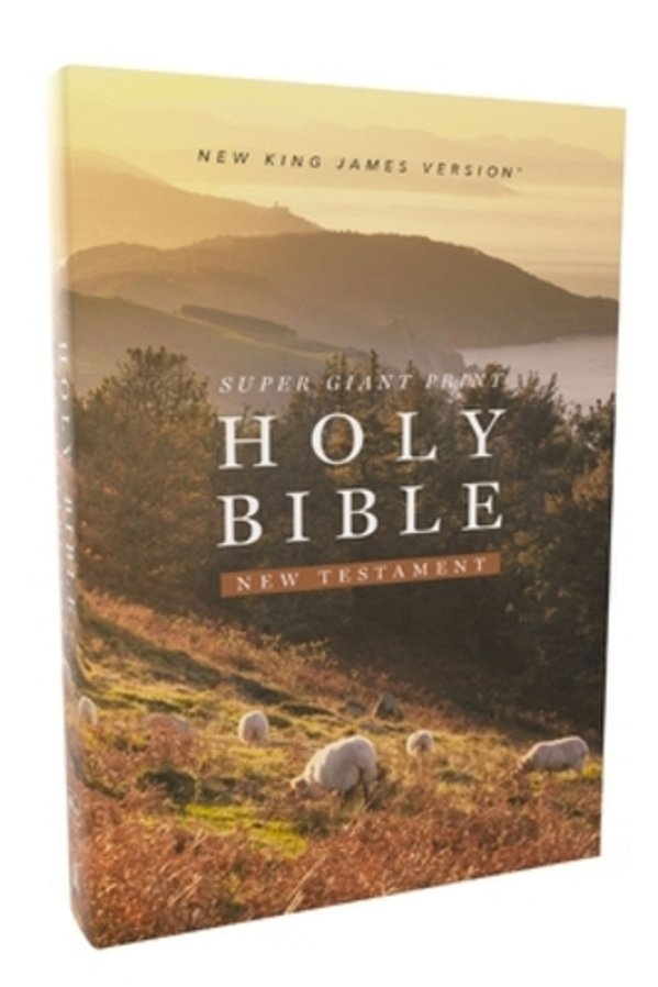Nkjv Super Giant Print New Testament, Softcover, Red Letter, Comfort Print-..
