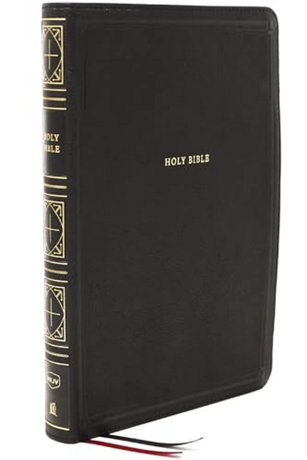Nkjv, Thinline Bible, Giant Print, Leathersoft, Black, Thumb Indexed, Red Letter Edition, Comfort Print: Holy Bible, New King James Version-..