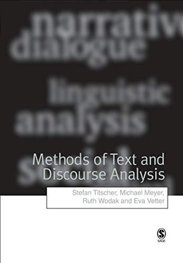 Methods Of Text And Discourse Analysis: In Search Of Meaning-..