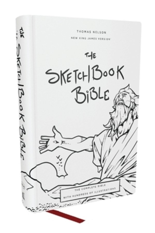 The Sketchbook Bible: The Complete Bible With Hundreds Of Illustrations (Nkjv, Hardcover, Red Letter, Comfort Print)-..