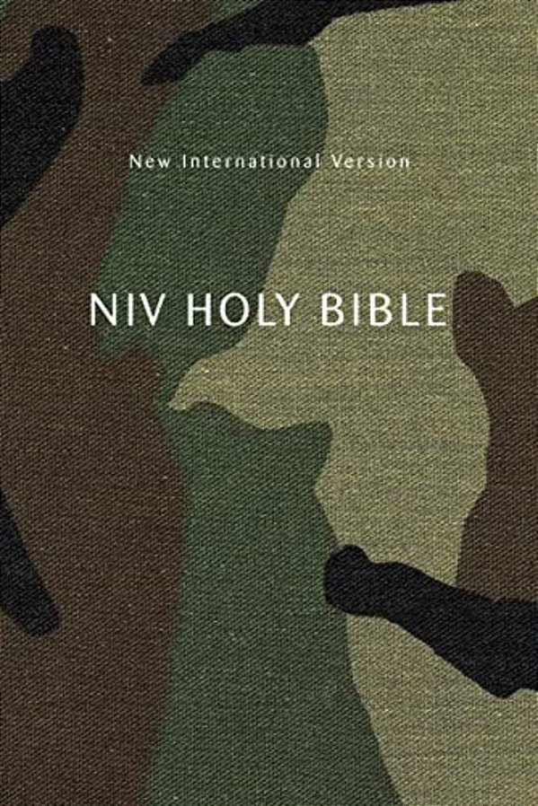 Niv, Holy Bible, Compact, Paperback, Woodland Camo, Comfort Print-..