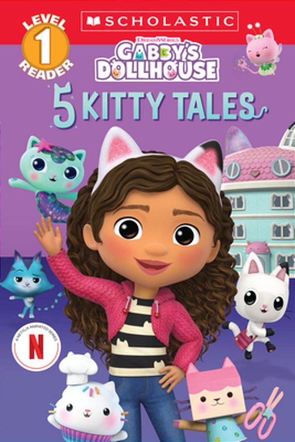 Gabby's Dollhouse: 5 Kitty Tales (Level 1 Reader Collection)-..