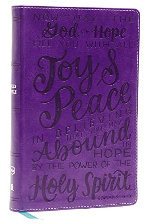 Nkjv, Holy Bible For Kids, Verse Art Cover Collection, Leathersoft, Purple, Comfort Print: Holy Bible, New King James Version-..