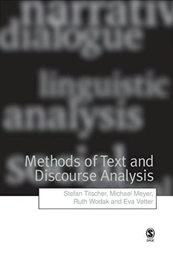 Methods Of Text And Discourse Analysis: In Search Of Meaning-..