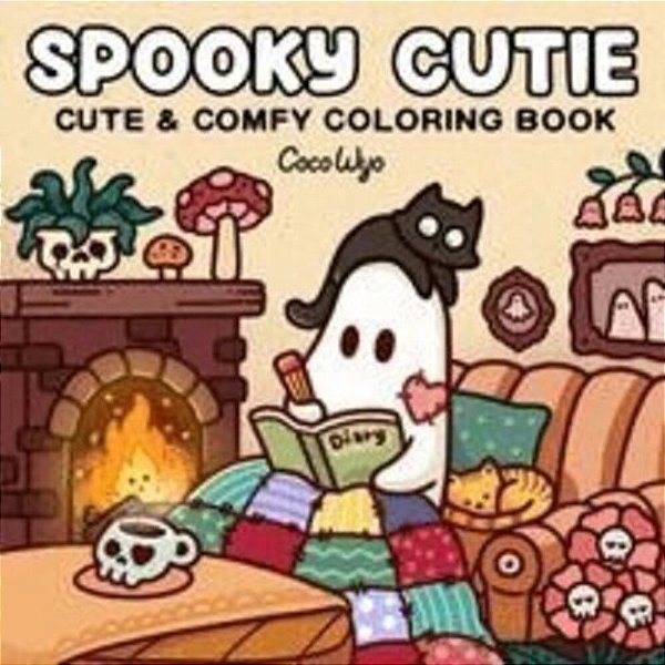 Spooky Cutie: Coloring Book For Adults And Kids-..
