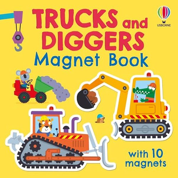 Trucks And Diggers Magnet Book-..
